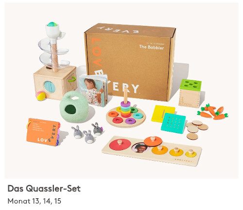 Lovevery Play Kits / Spielzeugsets - Das Quassler-Set
