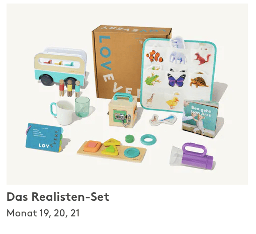 lovevery realisten spielzeug sets