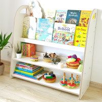 Montessori Bücherregal und Spielzeugregal