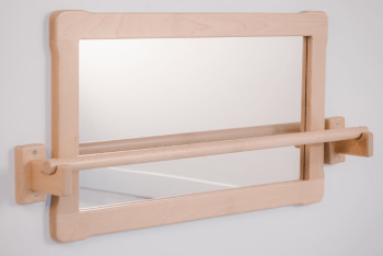 Montessori Spiegel mit Stange - Woodjoy